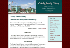 Cudahy Family Library, screen shot