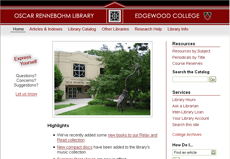 Oscar Rennebohm Library, Edgewood College, screenshot
